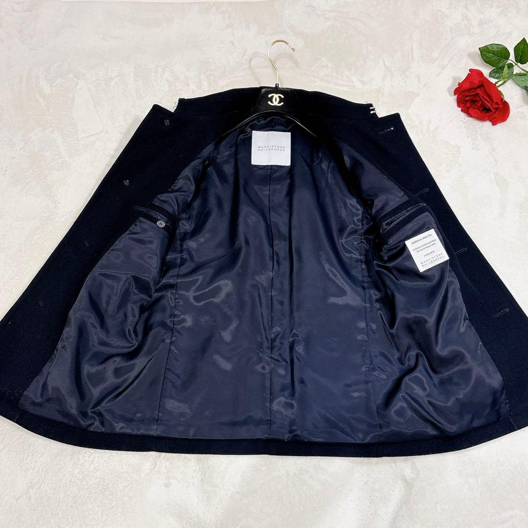ほぼ未使用✨　マッキントッシュ　ピーコート　ネイビー　ウール　36