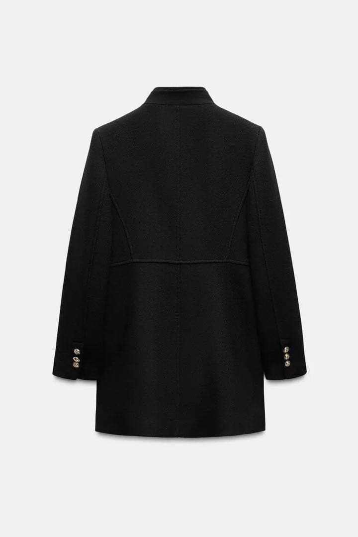 ZARA ウールダブルブレスコート　S