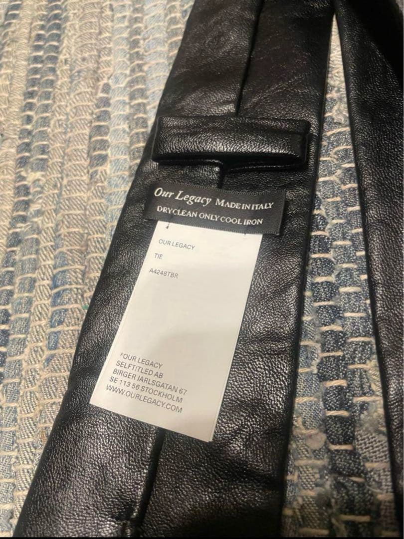 小物 our legacy leather tie