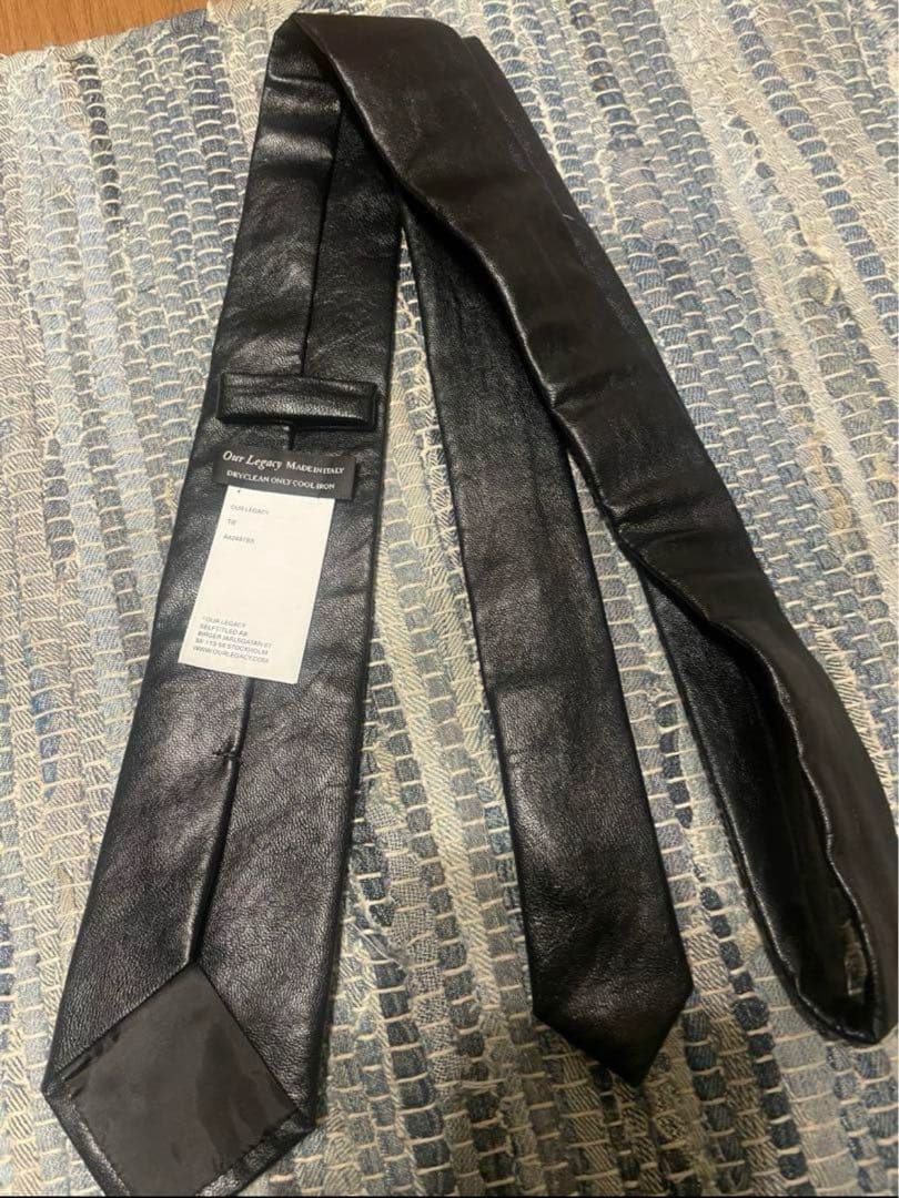 小物 our legacy leather tie