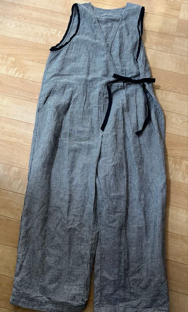 m*m様 最終値下げ　nest robe リネン襟付きサロペット　ゆべし着用