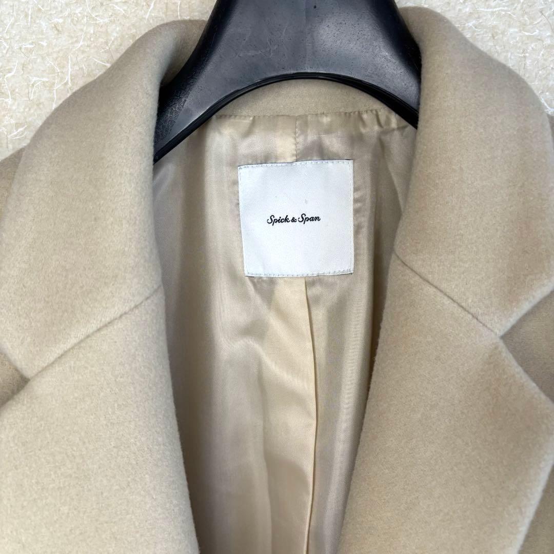 【スピックアンドスパン】チェスターコート♡ウール ベージュ系 ロング