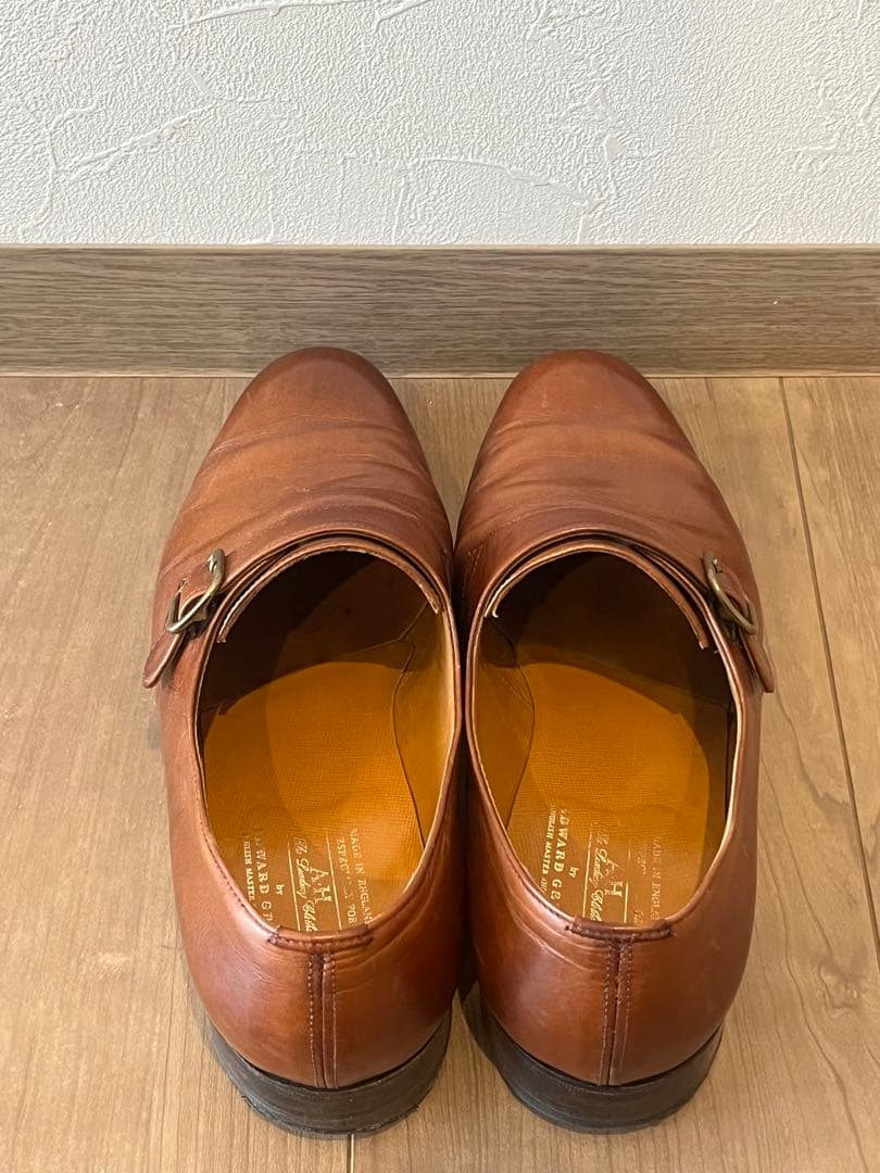 【美品】'90年代旧エドワードグリーン　シングルモンクストラップ 旧工場製