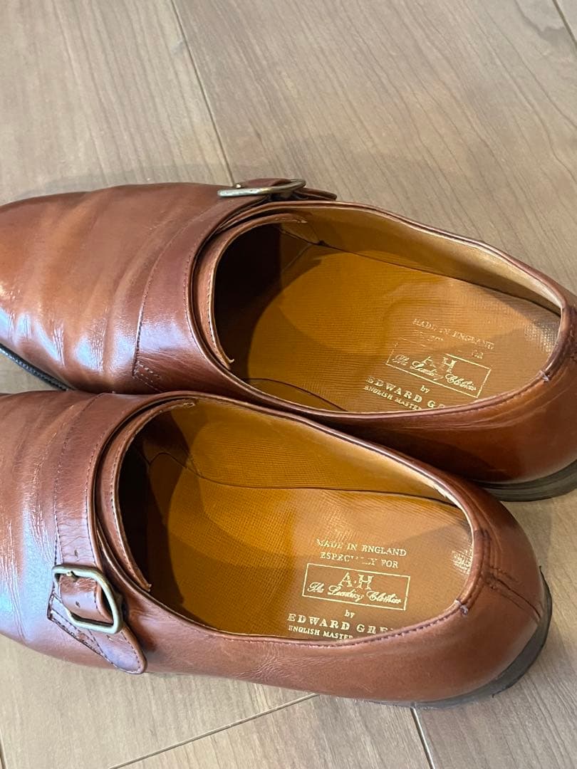 【美品】'90年代旧エドワードグリーン　シングルモンクストラップ 旧工場製