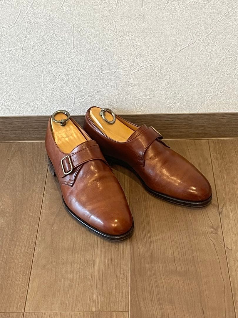 【美品】'90年代旧エドワードグリーン　シングルモンクストラップ 旧工場製