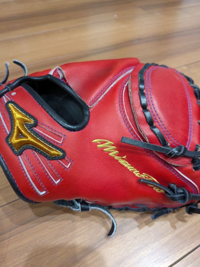 Mizuno 軟式グローブ レッド