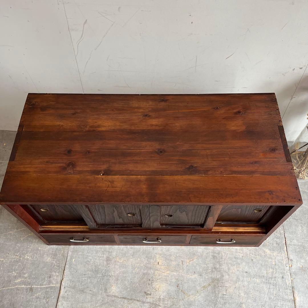 アンティーク チェスト 箪笥 ローボード テレビ台 無垢材 昭和レトロ z534