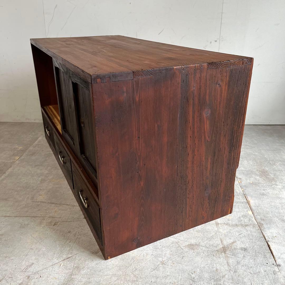 アンティーク チェスト 箪笥 ローボード テレビ台 無垢材 昭和レトロ z534