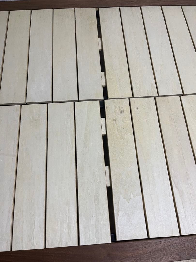 【送料込み】無印良品　木製ベットフレーム　セミダブル（脚付き）