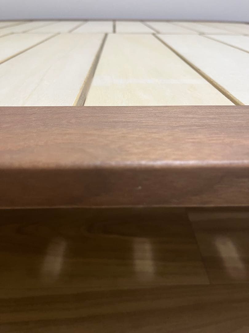 【送料込み】無印良品　木製ベットフレーム　セミダブル（脚付き）