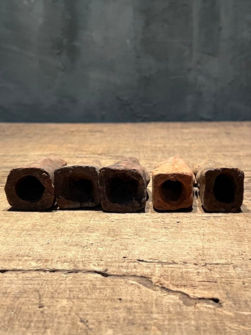 鉄砲狐 10体セット　／ 今戸焼 民藝 土人形 古道具 宗教美術 郷土玩具