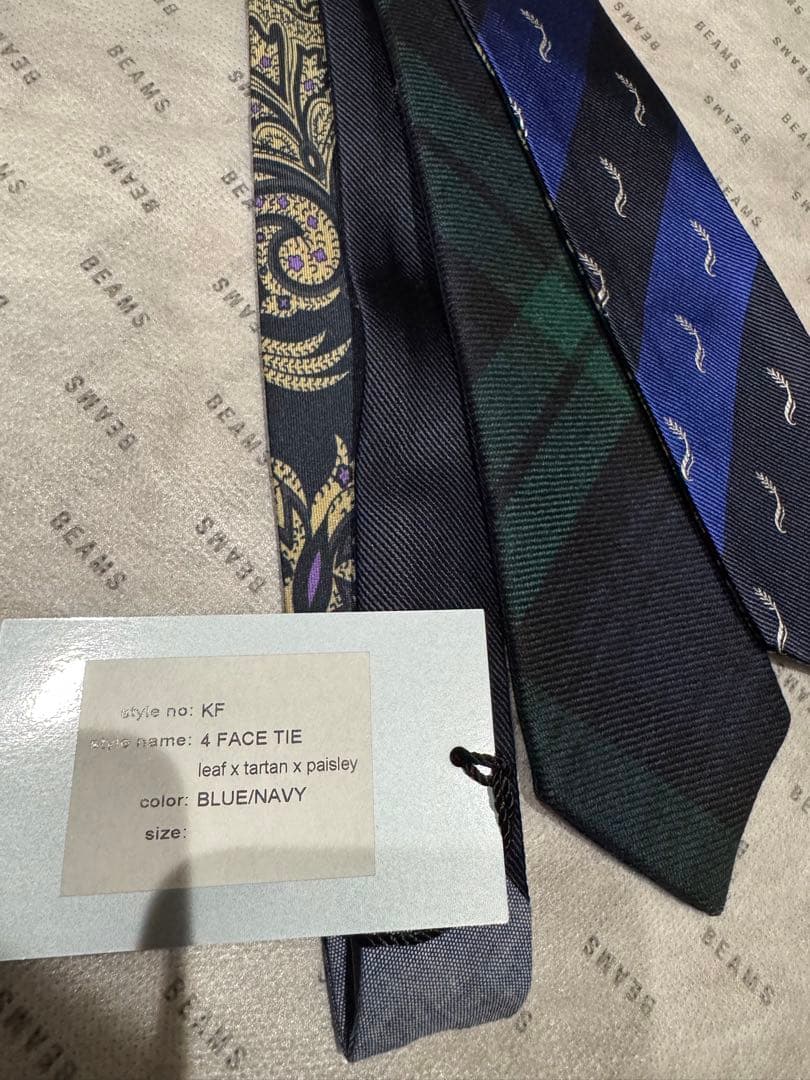 Kenneth field 4 FACE TIE ケネスフィールド