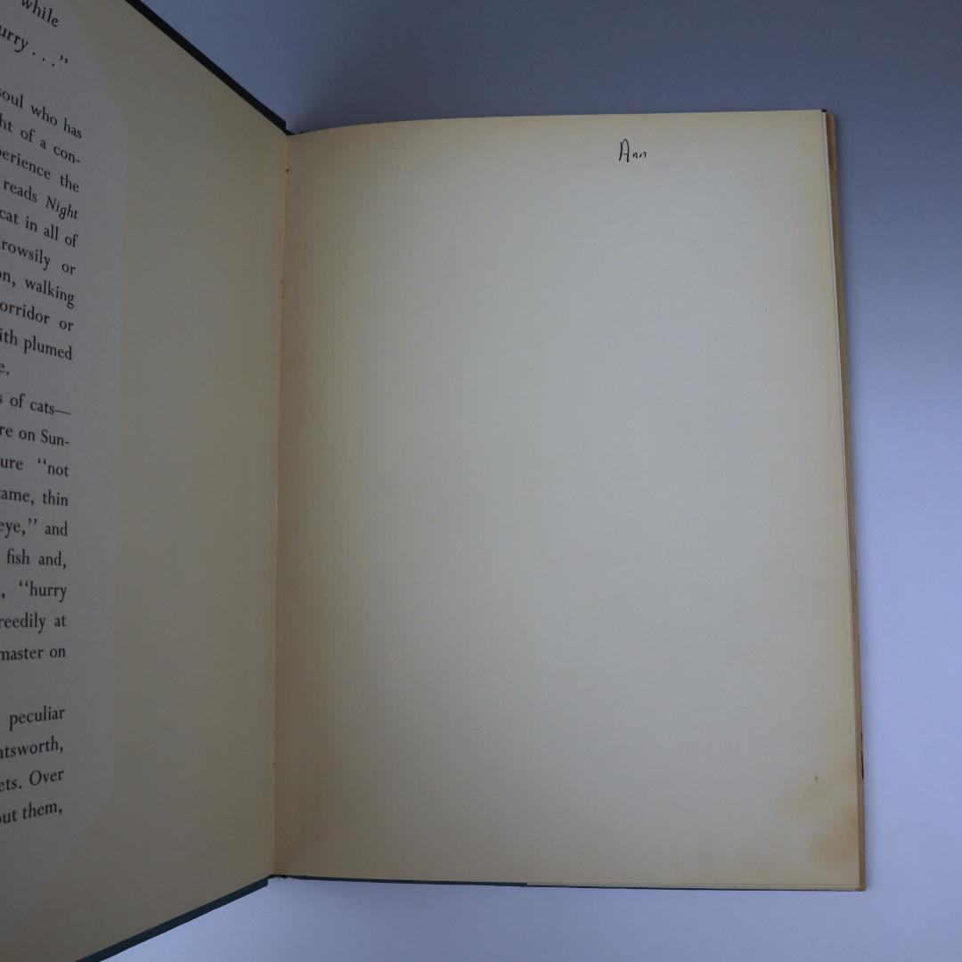 「NIGHT AND THE CAT」夜と猫 藤田嗣治 挿絵 初版 1950年