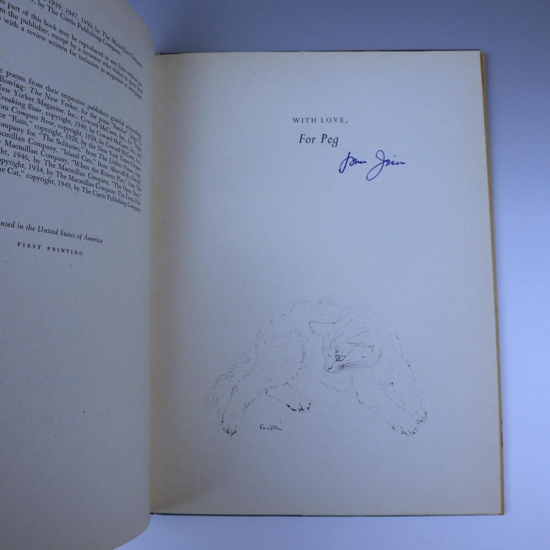 「NIGHT AND THE CAT」夜と猫 藤田嗣治 挿絵 初版 1950年