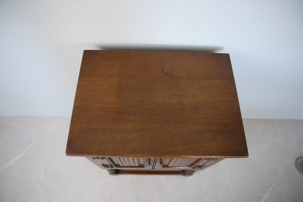 英国アンティーク木製カップボード/キャビネット/キッチン収納/飾り棚91-170