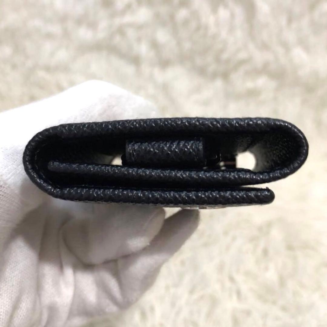 未使用✨ブルガリ レザー　6連キーケース　 キーリング付き　 ブラック