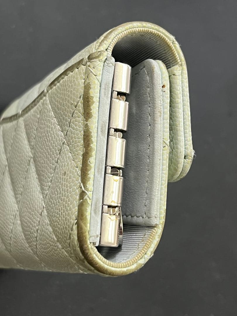 CHANEL ライトグリーン キーケース