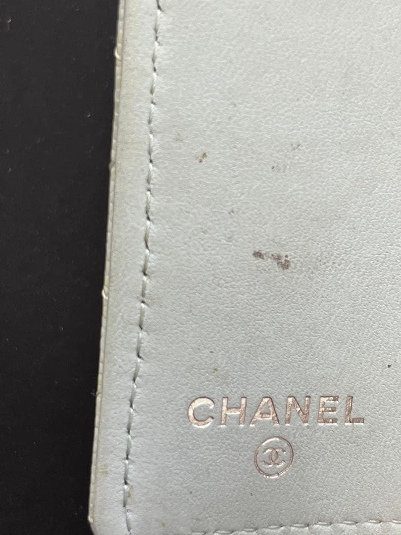 CHANEL ライトグリーン キーケース