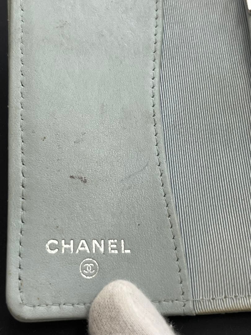 CHANEL ライトグリーン キーケース