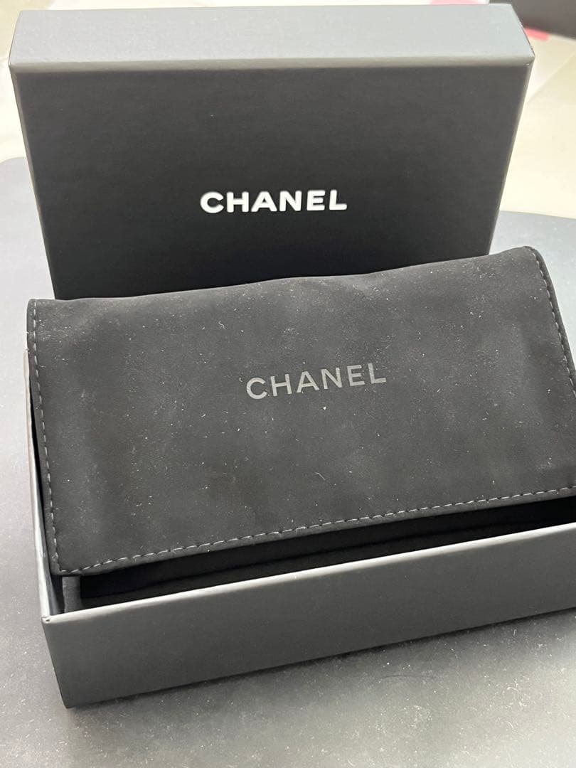 CHANEL ライトグリーン キーケース