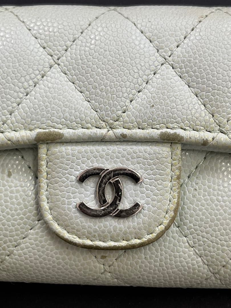 CHANEL ライトグリーン キーケース