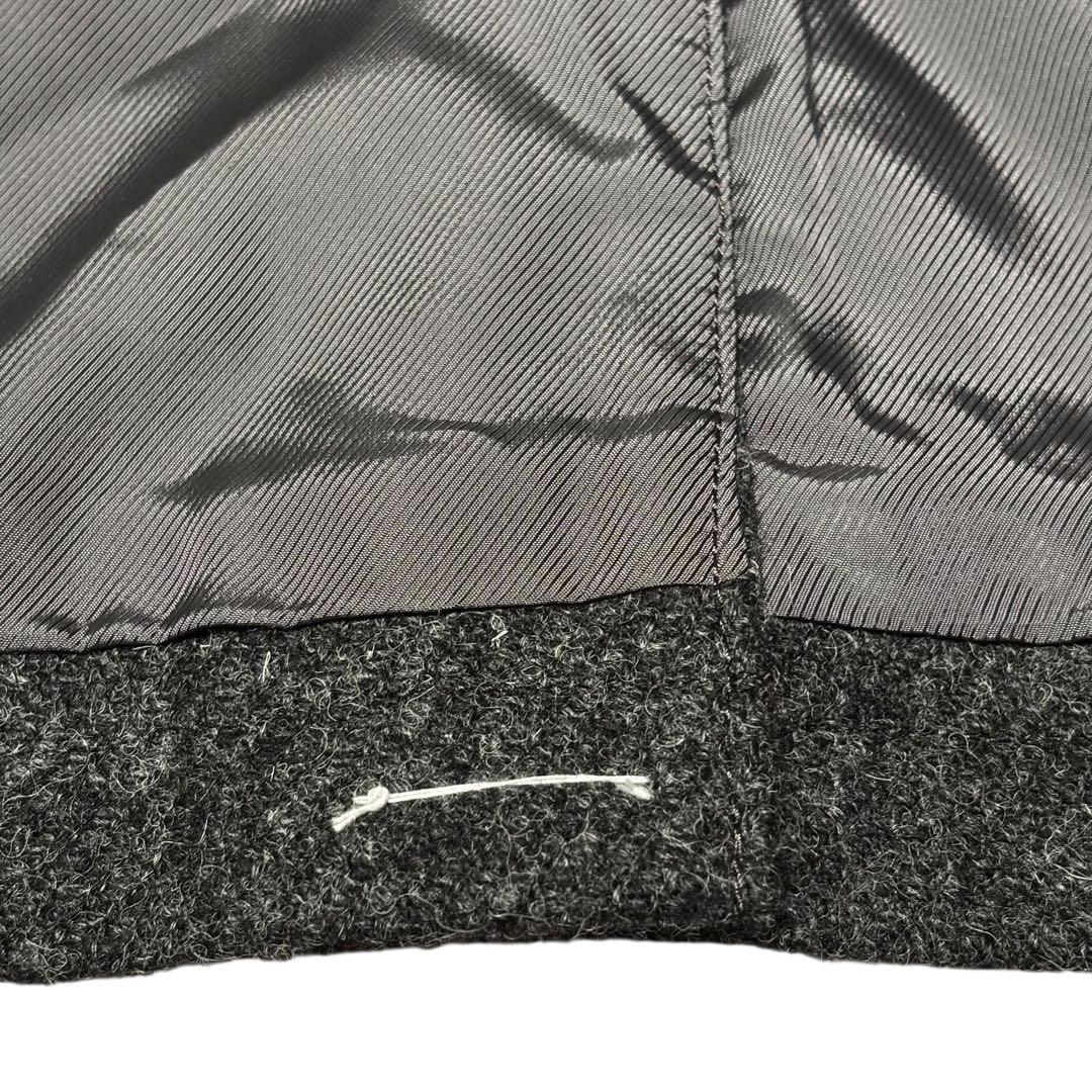 未使用品⭐︎エディーバウアー　ウールコート　ハリスツイード　ダークグレー　XL