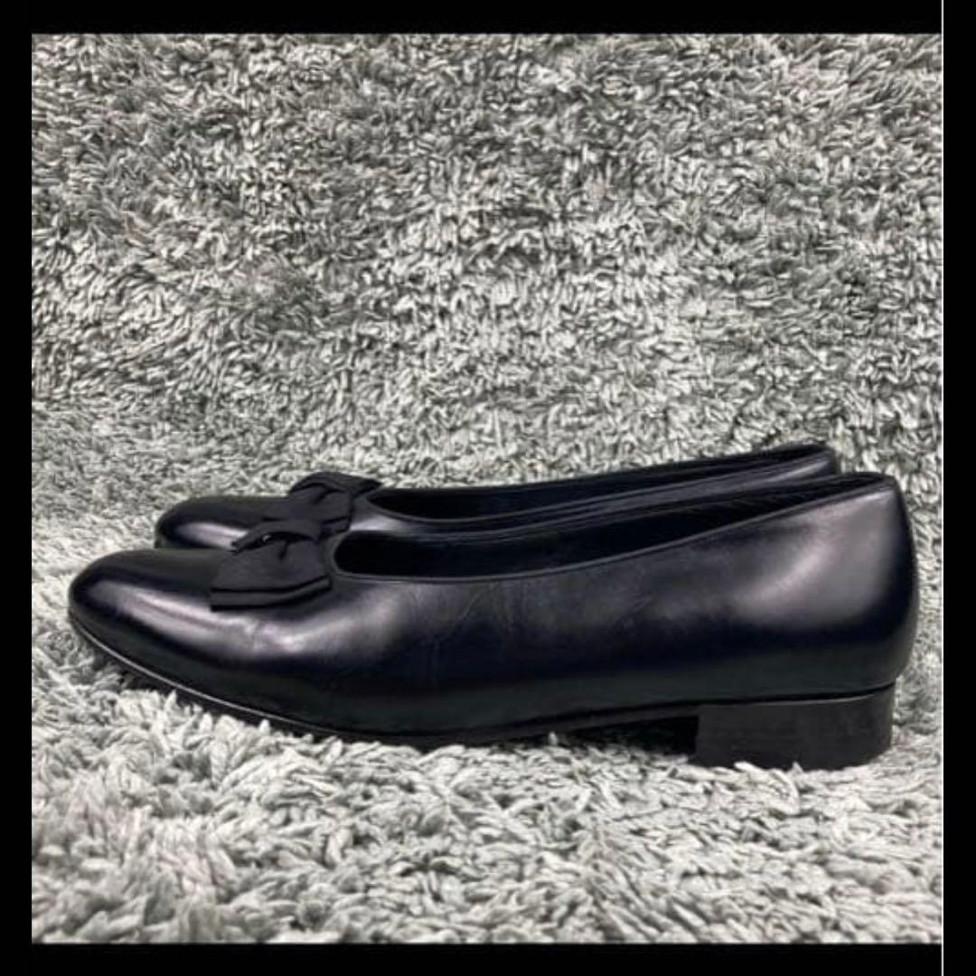 オペラパンプス Paul Stuart レザー 革ブラック 黒 マルヤマくん着用