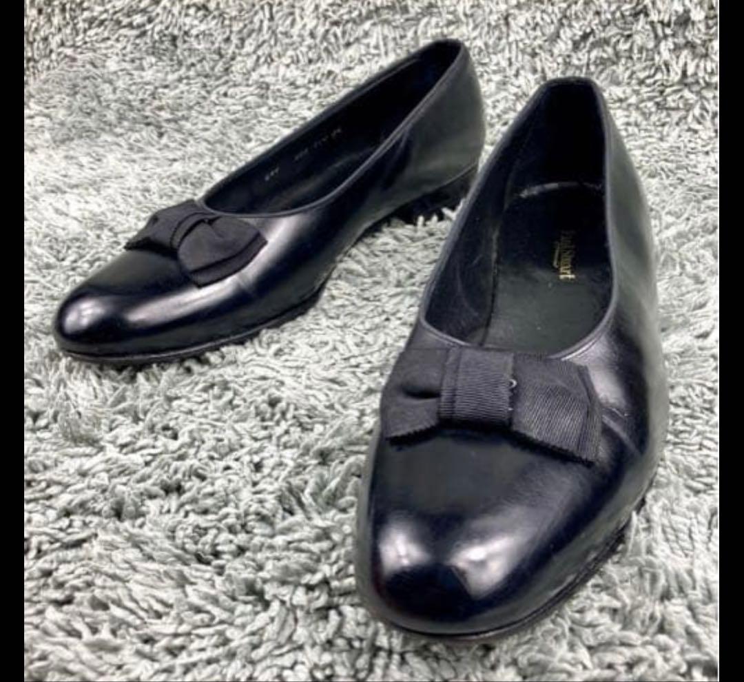 オペラパンプス Paul Stuart レザー 革ブラック 黒 マルヤマくん着用