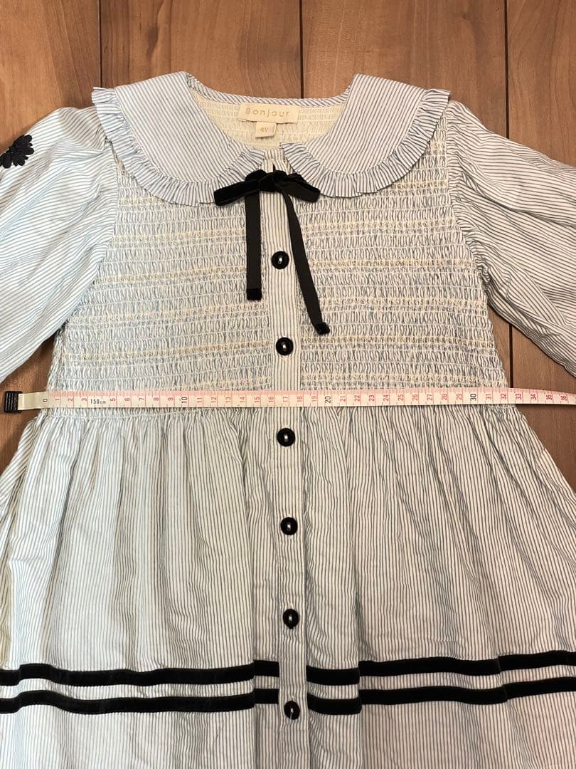美品　bonjour diary ボンジュールダイアリー　ワンピース　4y