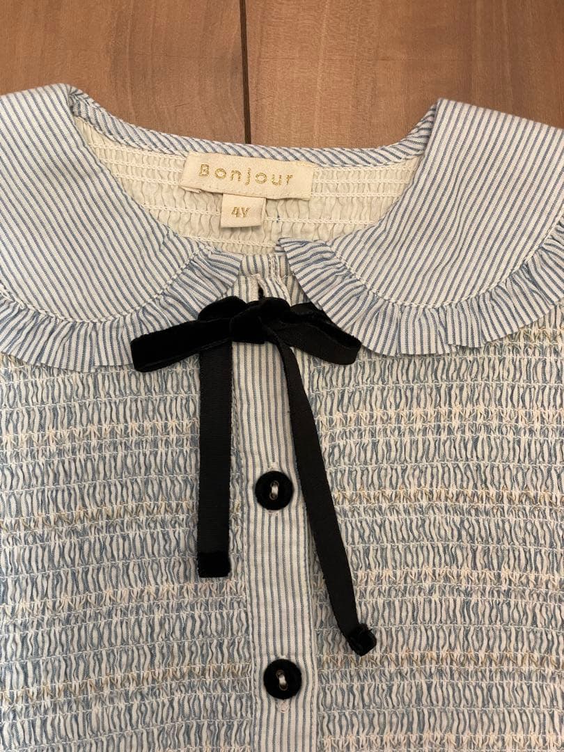 美品　bonjour diary ボンジュールダイアリー　ワンピース　4y