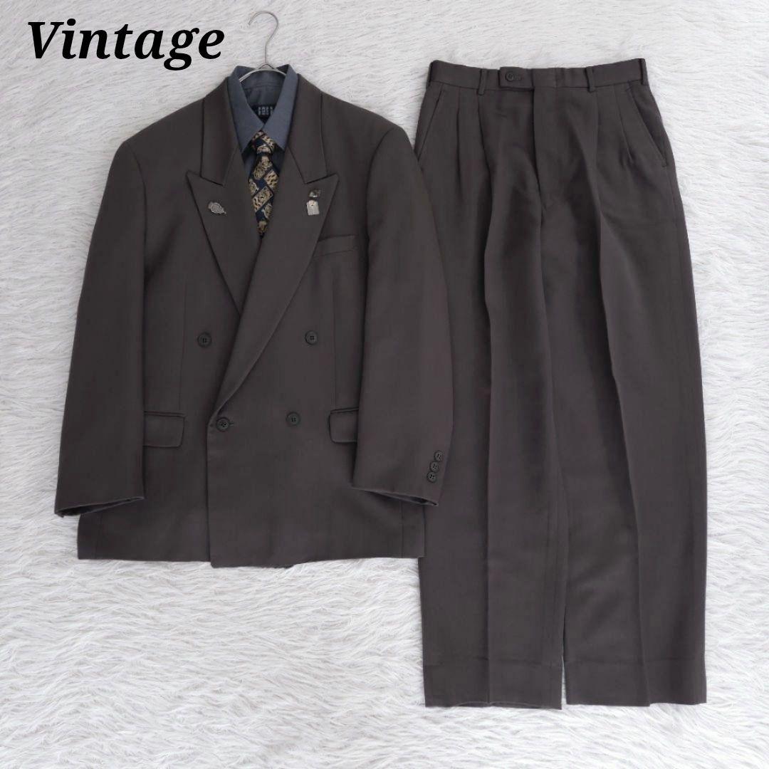 80s-90s スーツ ダブル セットアップ 成人式 卒業式 ヴィンテージ