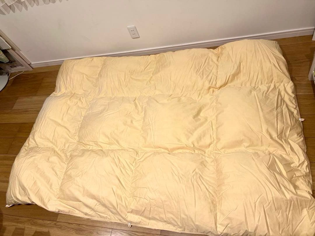 ポーランド産 ダウン90% 2枚合わせ ＋羽毛工房リフォーム品　合計2セット