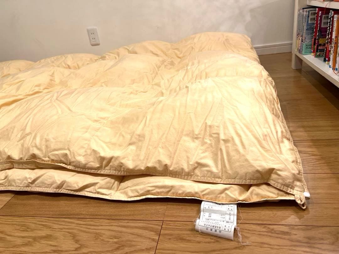 ポーランド産 ダウン90% 2枚合わせ ＋羽毛工房リフォーム品　合計2セット