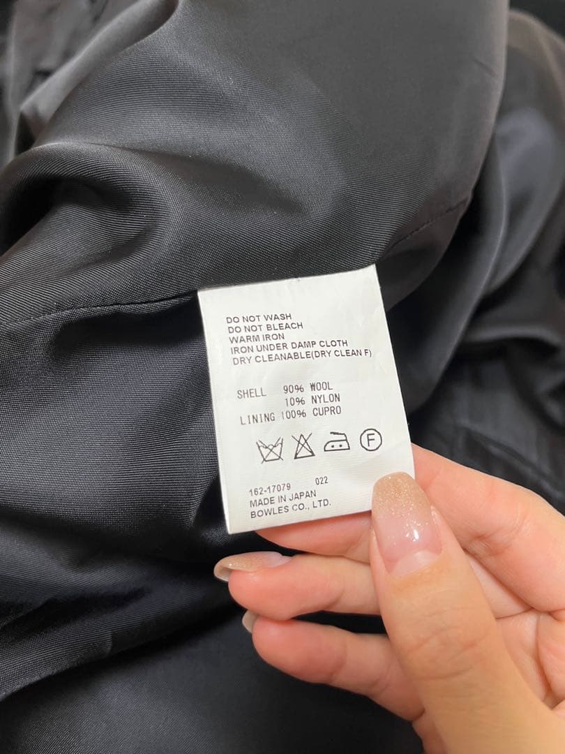 hyke ウールロングコート