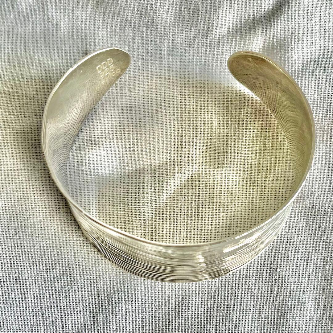 メキシカンジュエリー　ヴィンテージ　DDD バングル　ボーンカフMEXICO