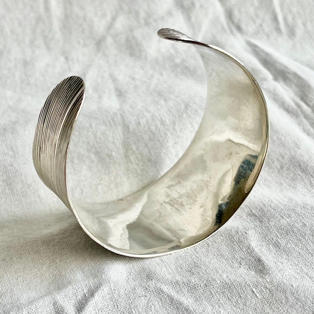 メキシカンジュエリー　ヴィンテージ　DDD バングル　ボーンカフMEXICO