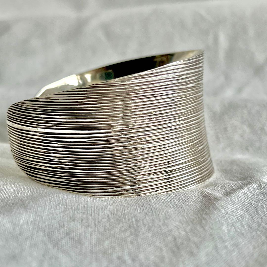 メキシカンジュエリー　ヴィンテージ　DDD バングル　ボーンカフMEXICO