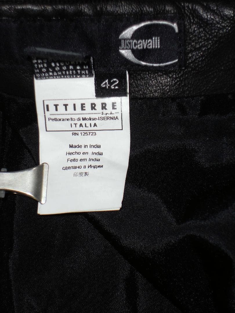 Just Cavalli 　皮　ミニスカート　サイズ４２