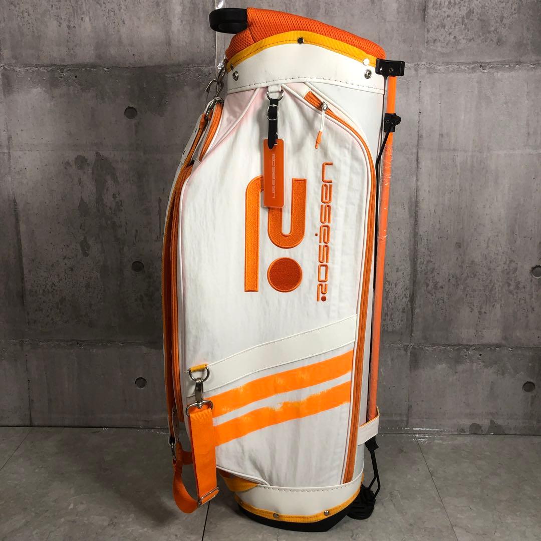 ROSASEN　キャディバッグ　スタンド式　ホワイト　キャンバス　レディース