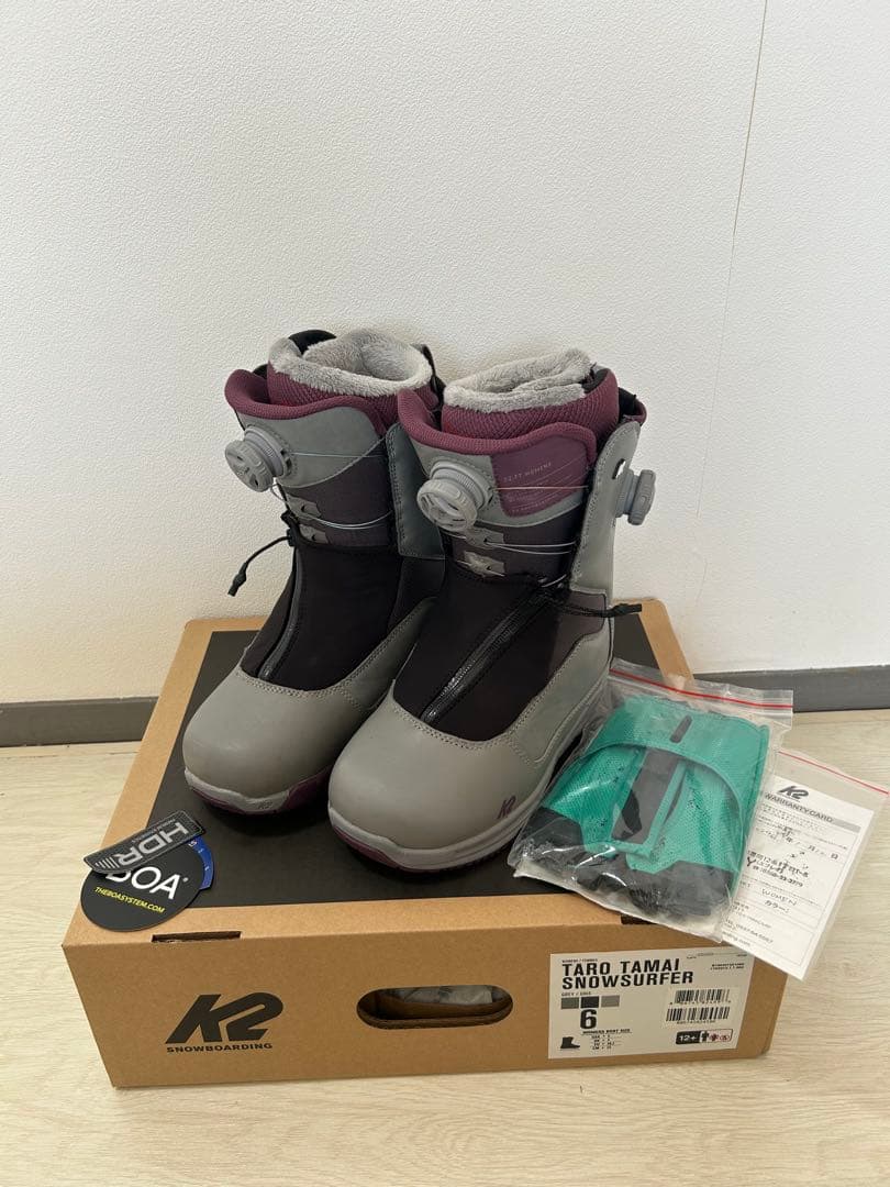 使用わずか　美品　K2 TTスノーボードブーツ　TARO TAMAI 23.0