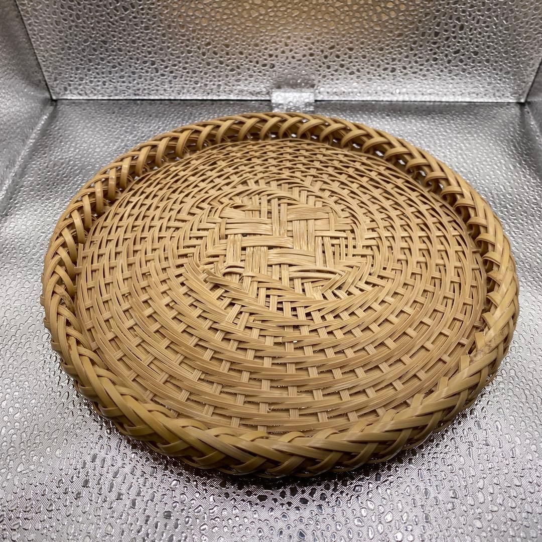 【ハンドメイド】5枚組　国産竹使用・職人手作り 竹ざる（油抜き竹使用)