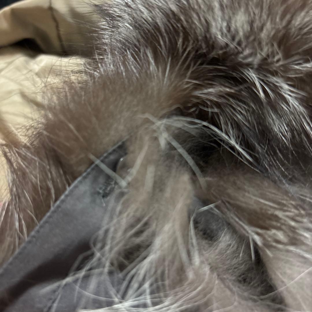 大きいサイズ　ダーマコレクション　シルバーフォックス　シルクライナー付きコート