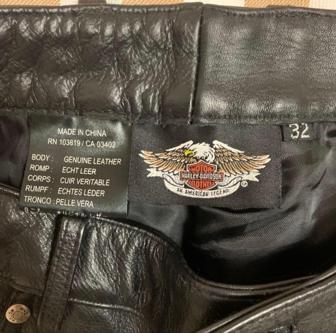 Harley-Davidson ブラックレザー 32