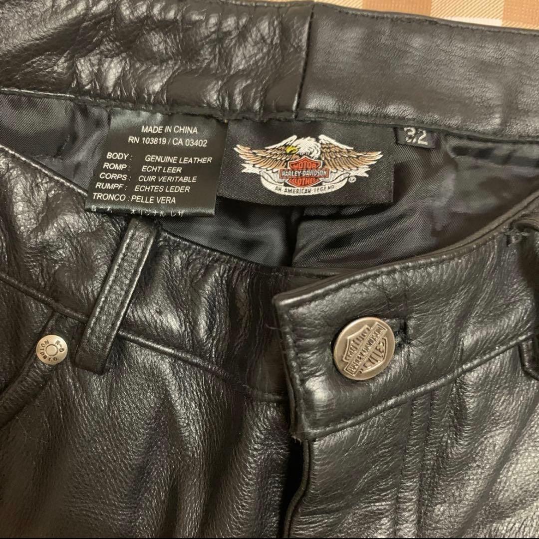 Harley-Davidson ブラックレザー 32