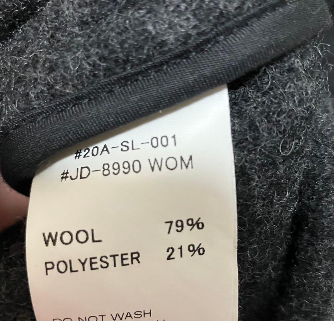 DANTON ダントン　ウール　カラーレスジャケット　ユニセックス