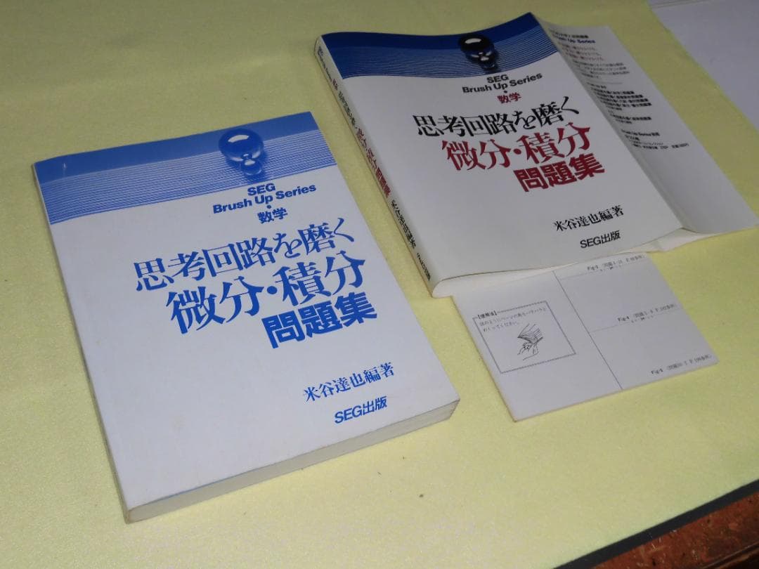 思考回路を磨く 微分・積分 問題集 米谷達也 SEG出版　初版