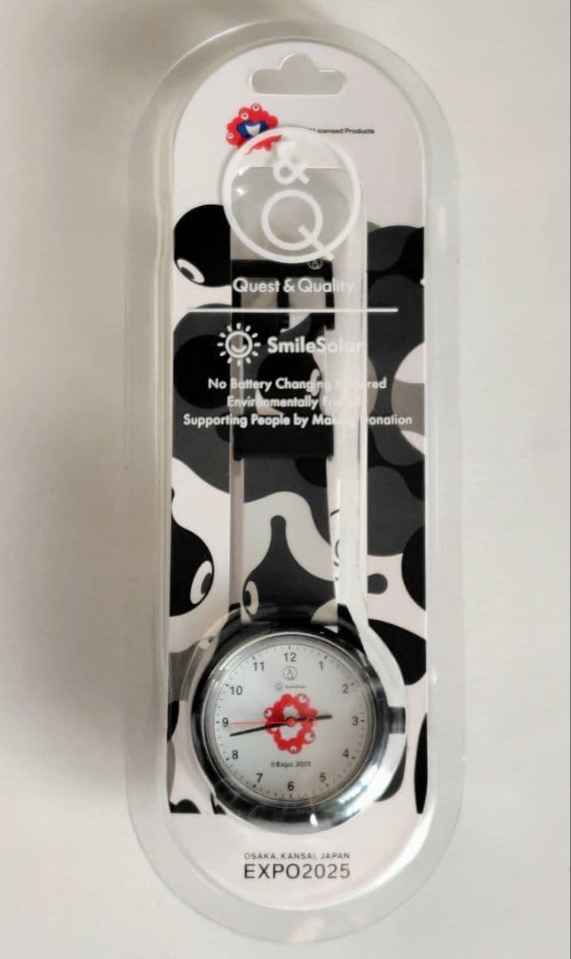 万博　シチズン　スマイルソーラー　腕時計　黒 ミャクミャク　コミャク　男女兼用