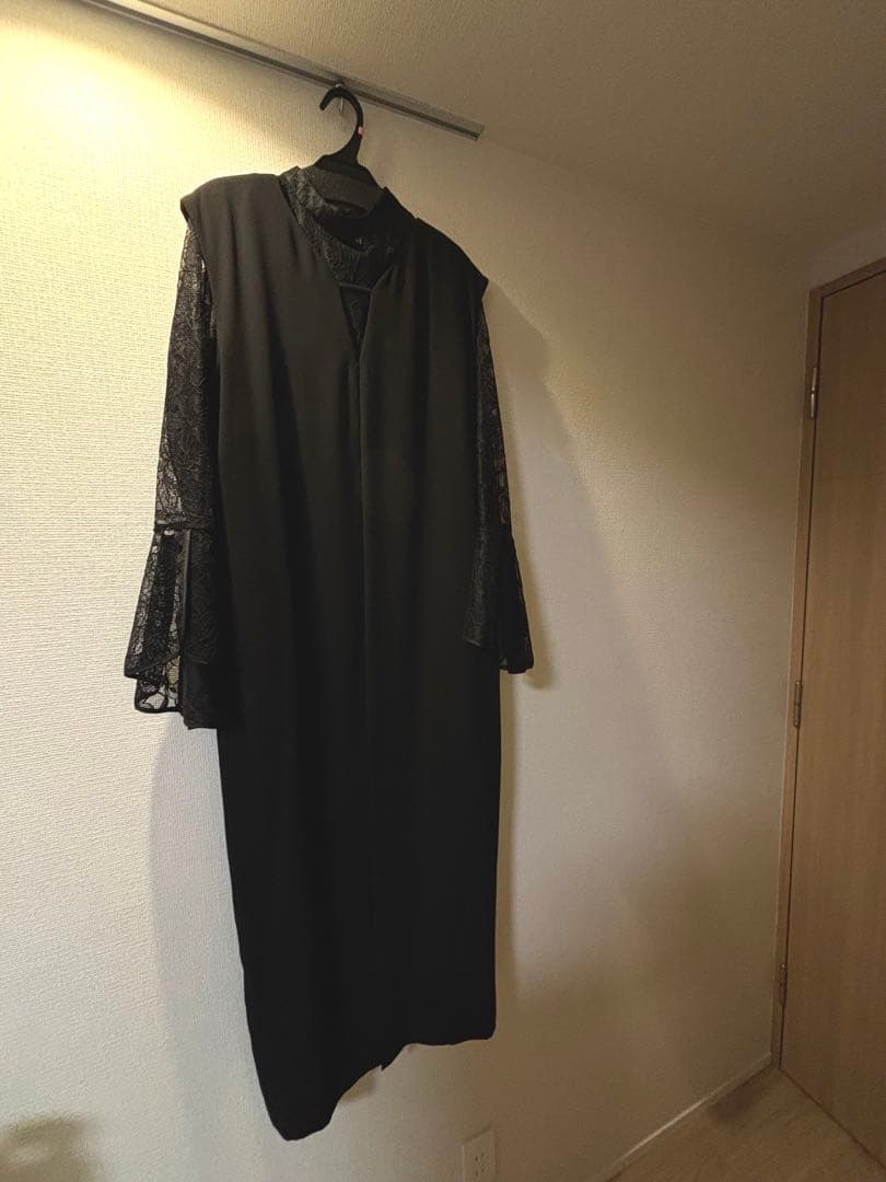 niana ベルスリーブスリットドレス パーティードレス 結婚式