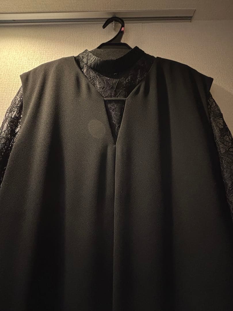 niana ベルスリーブスリットドレス パーティードレス 結婚式