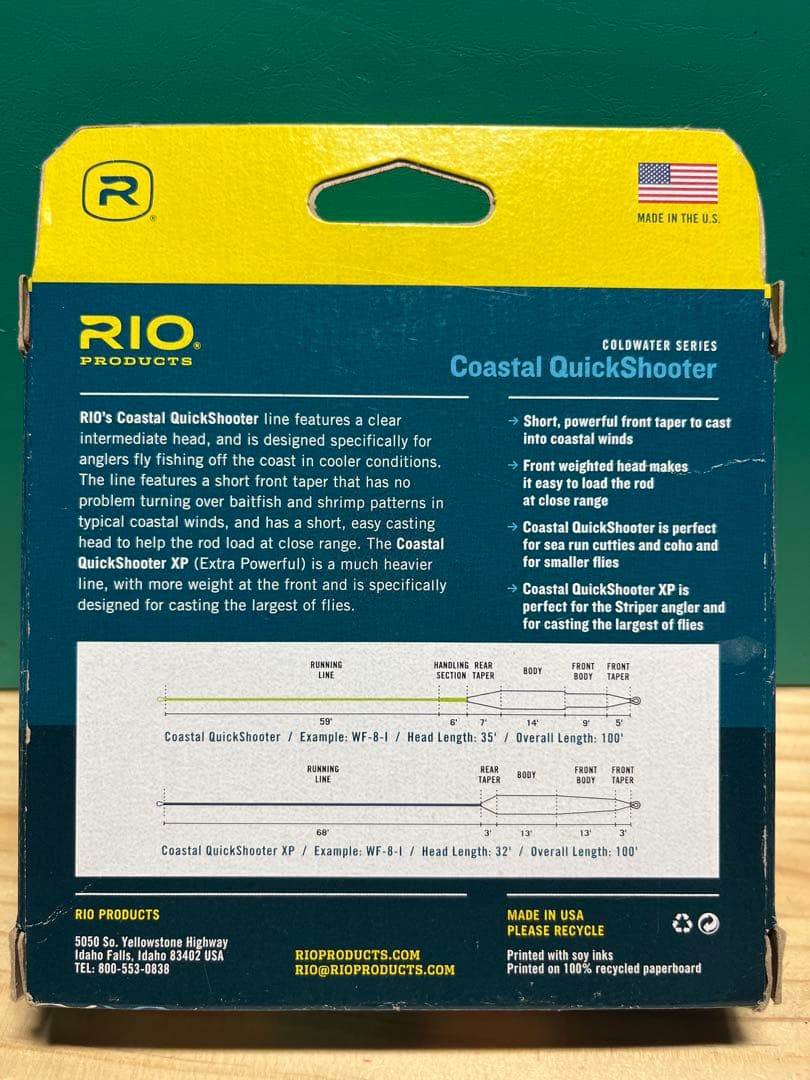 RIO Coastal QuickShooter WF8I フライライン